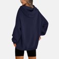 thumbnail image 3 of Qetyuw Womens Oversized Hoodied Sweatshirts with Drawstring Basic Long Sleeve Pullover Clothes with Pocket Fall Winter Loose Fit Hoodies, 3 of 7