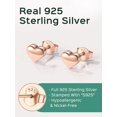 thumbnail image 6 of ChicSilver Minimalist Heart Earrings for Women Stud Tiny Small Sterling Silver Hypoallergenic Pierced Jewelry for Women Sensitive Ears Christmas Birthday Valentine's Day Gifts, 6 of 10