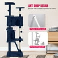 thumbnail image 4 of YRLLENSDAN 70 inch Tall Cat Tree Tower for Indoor Cats, Large Cat Tower with Scratching Post, Cat Climbing Tower with Cat Tree House, Sturdy Cat Condo, Dark Blue, 4 of 7