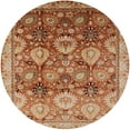 thumbnail image 1 of Ahgly Company Indoor Round Mid-Century Modern Mahogany Brown Oriental Area Rugs, 4' Round, 1 of 6