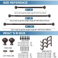 thumbnail image 4 of Urbanest Adjustable Double Curtain Rod Set Door Knob Manhattan Finials – 1″ Front & 5/8 Back Rod With Bronze Rod, 28–48 Inches, 4 of 6