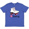 thumbnail image 3 of Inktastic Girls I Heart Skating Youth T-Shirt, 3 of 5