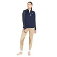 thumbnail image 5 of Equine Couture Ladies Erna EquiCool Long Sleeve Sport Shirt XXX-Large EC Navy, 5 of 5