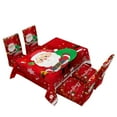 thumbnail image 2 of Viflosae Christmas Tablecloth Print Rectangle Table Cover Set Holiday Party Home Decor More deals to explore, 2 of 7