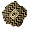 thumbnail image 2 of Carolines Treasures CJ1050-FC-Parent Set of 4 Letter  Chevron Black and Gold  Foam Coasters Set of 4 CJ1050  multicolor, 2 of 3