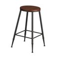 thumbnail image 3 of Taburete De Bar Moderno, Antideslizante, Redondo, De Altura De Mostrador, Sin Brazos, Con Estructura De Metal, 65 Cm, Sin Acolchado 65 centímetros, 3 of 9