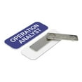 thumbnail image 2 of Operation Analyst 1 x 3" Name Tag/Badge, Blue, (3 Pack), 2 of 2