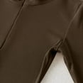 thumbnail image 5 of Fall Dresses for Women Long Sleeve Zip up V Neck Slim Fitted Mermaid Dresses Solid Color Long Dress, 5 of 7