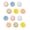 Neon, variant on Resin Smile Face Fridge Magnets Set of 12, Colorful Refrigerator Magnets for Whiteboard Locker and Kitchen, Cute Decorative Magnet Set