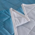 thumbnail image 5 of Aisbo Cooling Blanket Queen Size, Lake Blue and Light Gray Summer Comforter, 5 of 10