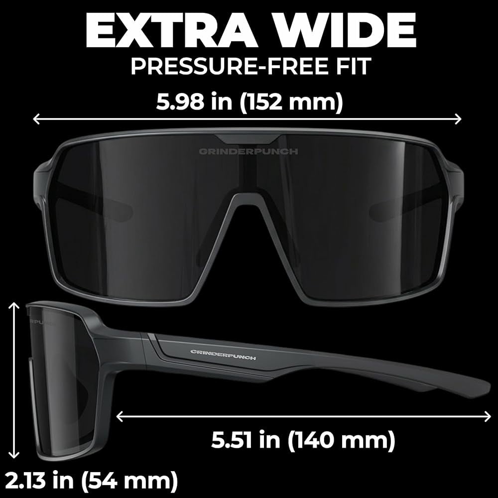 grinderPUNCH XL Baseball Pickleball Running Hiking & Cycling Polarized Sport Sunglasses for Men & Women with UV Protection