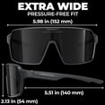 thumbnail image 4 of Grinderpunch Running and Baseball Sport Sunglasses for Men and Women, UV400 Protection - Blue, 4 of 10
