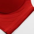 thumbnail image 4 of HOMBOM Push-Up Bras for Older Women Soft Cup Comfortable Full-Figure Plus Size Bras Red Breathable Wireless Brassiere 42ABC, 4 of 5