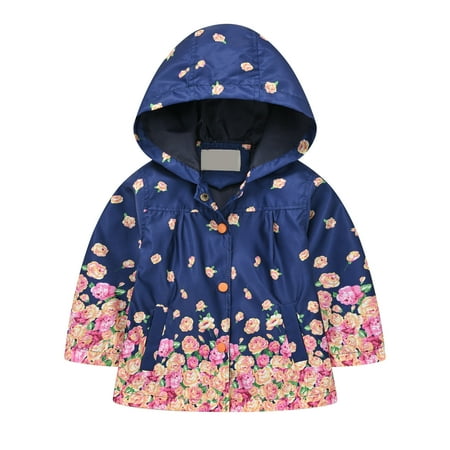 

Toddler Coats Outdoor Jackets Baby Girls Clothes Kids Boys Long Sleeve Prints Windproof Hooded Lightweight Kids Windbreaker Casual Outerwear Windbreakers For Kids Children s Outfits 1 Years-2 Years