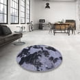 thumbnail image 3 of Ahgly Company Indoor Rectangle Abstract Blue Gray Abstract Area Rugs, 4' x 6', 3 of 6