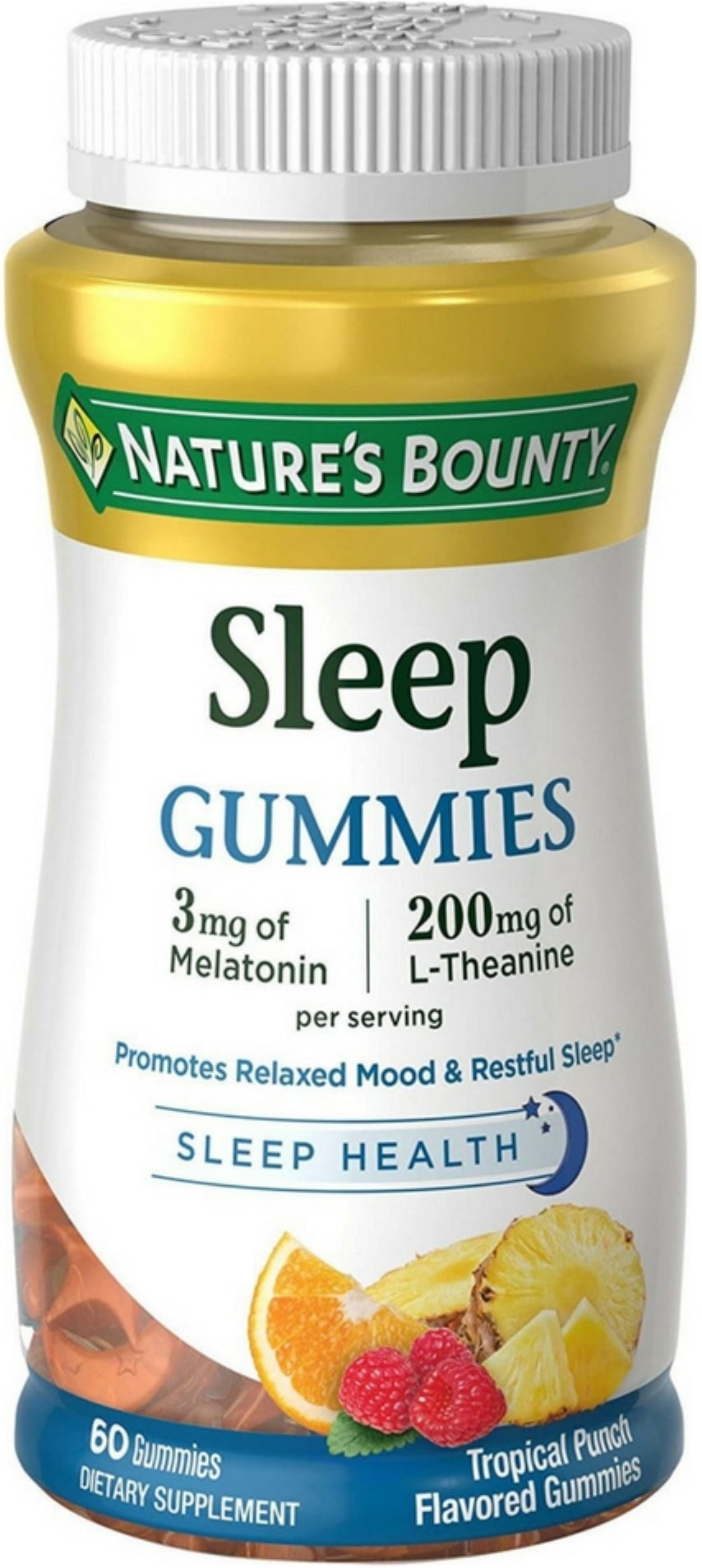 Natures Bounty Sleep Gummies, Tropical Punch Flavored 60 Each - (Pack of 4)