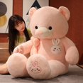 thumbnail image 4 of Oso de peluche Kawaii con pajarita para niños, peluche de Animal de peluche, almohada, regalo de cumpleaños para bebés, 3 colores, 4 of 5