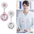 thumbnail image 3 of Nurse Watch, Retractable Clip-on Hanging Lapel Watches, Silicone Cover Nurse Fob Watch With Brooch, Nurses Fob Watches, 3 of 5