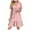 Pink, variant on Admvng Dresses for Women V-Neck Ruffle Maxi Dress 2025 Summer Boho Beach A-Line Sundress Vacation 4XL-5XL