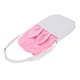 thumbnail image 3 of Contenedor de bocadillos con forma de galleta rosa, linda bolsa de lona con forma de conejito de Pascua para golosinas, 3 of 6