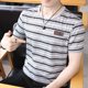 thumbnail image 5 of Camiseta para hombre, camiseta roja sin logotipo, camisetas de cuello redondo para hombre, ropa barata a rayas y ropa de calle de verano de moda Harajuku de alta calidad, 5 of 5