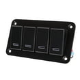 thumbnail image 4 of Panel De Interruptores, Panel De Interruptores Basculantes De 4 Bandas Impermeable Precableado Mejor Control Para Vehículos, 4 of 7