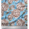 thumbnail image 1 of Soimoi Silk Fabric Clover Flower Print Fabric by the Yard 42 Inch Wide, 1 of 1