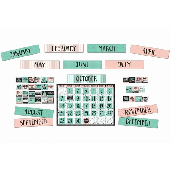 Eureka Simply Sassy Calendar Bulletin Board Set