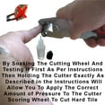 Left Handed Glass and Tile Cutter Tool Cut Ceramic Tile Glass Tile Cut