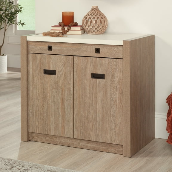 Sauder Dixon City 2-Door Library Cabinet, Brushed Oak Finish