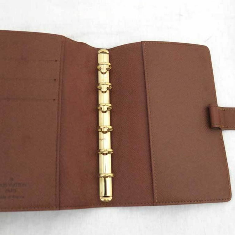 Authenticated Used Louis Vuitton Notebook Cover Agenda PM Brown