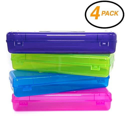 Emraw School Pencil Box Multipurpose Ruler Length Utility Box, Pencil