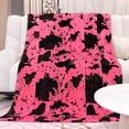 thumbnail image 3 of King Size Throw Blanket for Bed Pink Cow Print Blanket Lightweight Warm Fuzzy Soft Fleece Bedding for Bedroom Living Room Gifts for Women 50"x60", 3 of 6