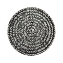 Acorn Manufacturing DQHPP Artisan Collection Rope Circle Knob, Antique Pewter