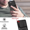thumbnail image 5 of Case for Samsung Galaxy S22 with Slide Camera Cover,Military Grade Heavy Duty Protection Phone Case Cover with Magnetic Ring Kickstand for Samsung Galaxy S22 Black, 5 of 7