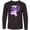 AB-Black, variant on Inktastic I Wear Purple For My Mom Lupus Awareness Long Sleeve Youth T-Shirt