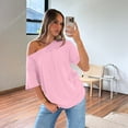 thumbnail image 6 of SUNBS 3 Pack T-Shirts for Women Short Sleeve Plus Size Womens Off The Shoulder Tops Casual Spring Fashion Clothes., 6 of 8