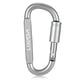 thumbnail image 5 of Mosquetón Lixada aluminio aleación D-anillo de cierre mosquetón Screw Lock colgante gancho hebilla l, 5 of 7