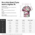thumbnail image 5 of Fuzoiu Orchids Flowers Print Men's Casual Short,Men's Short Sleeve Shirt,Mens Casual Button Down Shirts,Cuban Collar Summer Shirt for Beach, Vacation, and Outdoor Activities-Medium, 5 of 5