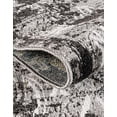 thumbnail image 3 of Unique Loom Outdoor Botanical Collection Area Rug - Manchester (8' x 10' Rectangle Light Gray/Black), 3 of 10