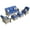 Blue, variant on XIZZI Outdoor Patio Furniture Set PE Wicker Rattan 3 Seat Sofa Conversation Set with Chair and Ottoman,Grey