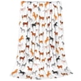 thumbnail image 2 of Honeii Horses Print Fleece Blanket - Throw Blanket for Bed, Sofa, Couch, Camping, and Travel , Microplush Ultra Soft Warm Blanket-40"x30", 2 of 7