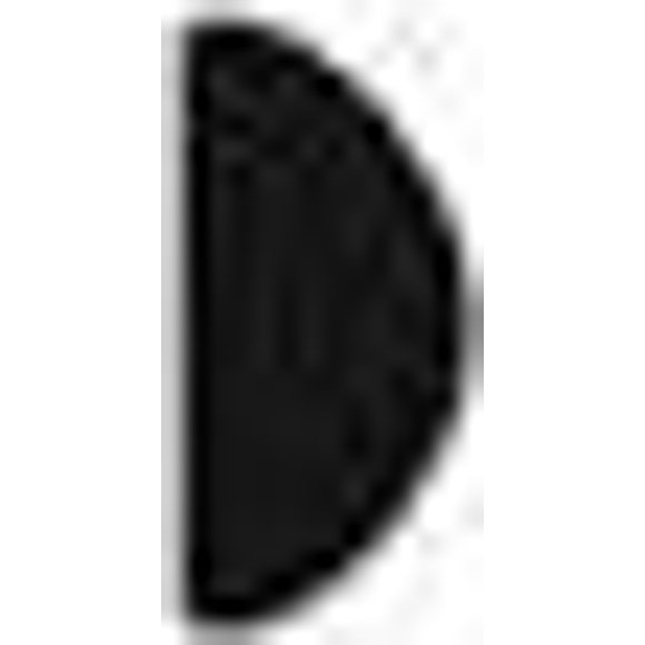 Cowles Fender Trim T3602C Universal Wheel Well Half Round; Black; PVC Plastic; 3/8 Inch Width x 18 Foot Length