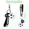 thumbnail image 2 of Soccer Keychain Soccer Gifts Key Chain, Football Inspirational Keyring Sports Fan Silicone Key Rings Football Keys Chains, Sports Ball Car Keyrings Cute Soccers Ball Keyring for Christmas Gifts, 2 of 7