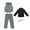 4 Pieces Grey + Black, variant on Kids Baby Suits 3Pcs Set Slim Fi Wedding Suits for Boys,1-14Y Teen Wedding Outfit Gentleman Waistcoat Prom Tuxedo Dress Suit Boys Dresswear Up(Toddler, Little Boys, Big Boys)