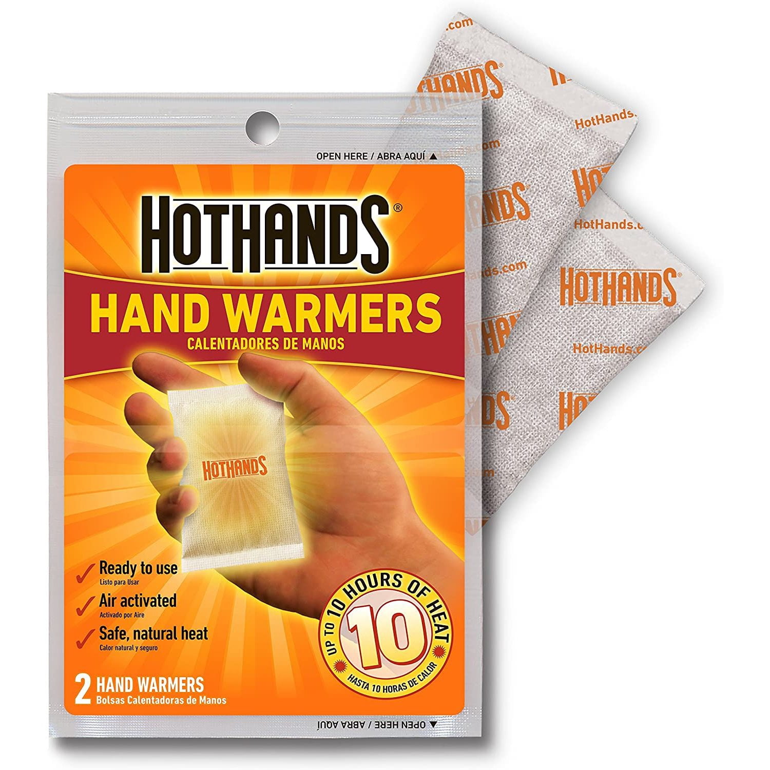 HotHands Hand Warmers - Long Lasting Safe Natural Odorless Air Activated Warmers - Up to 10 Hours of Heat - 40 Pair