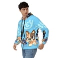 thumbnail image 4 of Lsque Bluey for Mens Full-zip Hoodie, Zip-up Pullover Hooded Sweatshirt, Kangaroo Pocket Hoodie Ideal for Daily Wear, Travel, and Home-Large, 4 of 8