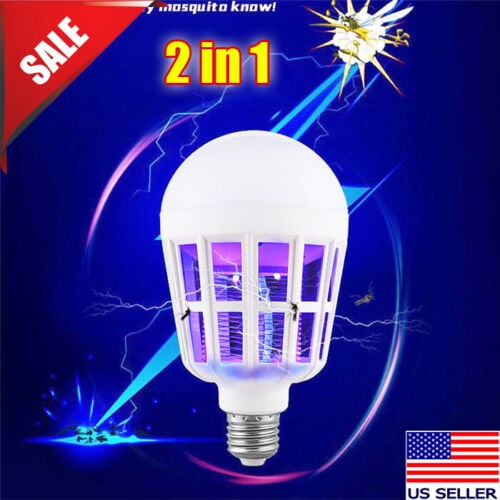 Bug Zapper Light Bulb 2 in 1 Mosquitoe Killer Zapper Lamp Led