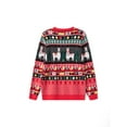 thumbnail image 4 of Women Men Ugly Christmas Sweater for Couple Long Sleeve Round Neck Knitted Funny Pullover Matching Outfit, 4 of 7