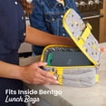thumbnail image 6 of Bentgo Kids Stow & Go Lunch Box with Built-In Utensil, Leak-Proof Design, Removable Tray, Portion-Perfect Compartments for Kids and Teens (Gray Leaf), 6 of 6